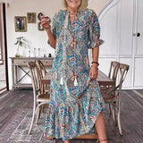 Gene | Boho Grace Midi Kleita