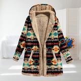 Riley | Melna Pārlikuma Kapucēta Fleece Jaka