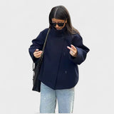 Ashley | Luksusa Dubultā Rindas Īsais Mētelis