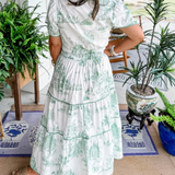 Eliza | Klasiskais Toile Maxi Kleita