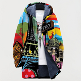 Marlies | Pilsētas raksta kapuce kardigāns