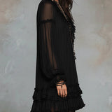 Seraphina - Mūžīgā Ruffles Mini Kleita