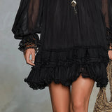 Seraphina - Mūžīgā Ruffles Mini Kleita