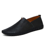 Vīriešu Gludās Ādas Slip-On Loafers