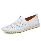 Vīriešu Gludās Ādas Slip-On Loafers