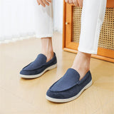 Vīriešu minimālistiski zamša slip-on mokasīni