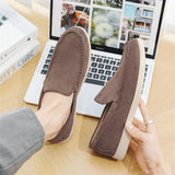 Vīriešu minimālistiski zamša slip-on mokasīni