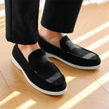 Vīriešu zamšādas slip-on mokasīni