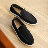 Vīriešu zamšādas slip-on mokasīni