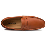 Vīriešu ādas vasaras slip-on mokasīni