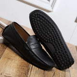 Vīriešu ādas vasaras slip-on mokasīni