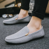 Vīriešu auduma slip-on braukšanas loafers
