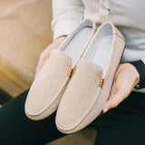 Vīriešu auduma slip-on braukšanas loafers
