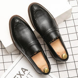 Vīriešu ādas uzvalka loafers