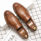 Vīriešu ādas uzvalka loafers