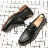 Vīriešu ādas uzvalka loafers