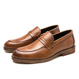 Vīriešu ādas uzvalka loafers