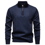Gozzini | Vīriešu Vintage Adīts Zipper Džemperis