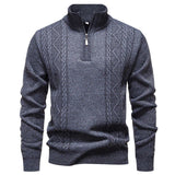 Gozzini | Vīriešu Vintage Adīts Zipper Džemperis