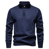 Gozzini | Vīriešu Vintage Adīts Zipper Džemperis