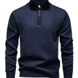 Gozzini | Vīriešu Vintage Adīts Zipper Džemperis