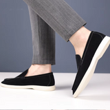 Vīriešu eleganti zamša slip-on mokasīni