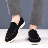 Vīriešu eleganti zamša slip-on mokasīni
