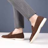 Vīriešu eleganti zamša slip-on mokasīni