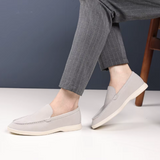 Vīriešu eleganti zamša slip-on mokasīni