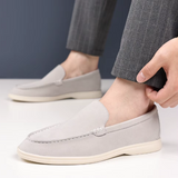Vīriešu eleganti zamša slip-on mokasīni