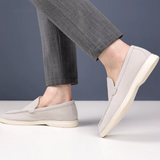 Vīriešu eleganti zamša slip-on mokasīni