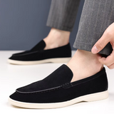 Vīriešu eleganti zamša slip-on mokasīni