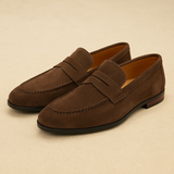 Vecā Nauda Suede Penny Loafers