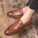 Vīriešu ādas slip-on loafers