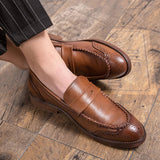 Vīriešu ādas slip-on loafers