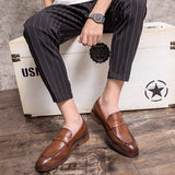 Vīriešu ādas slip-on loafers