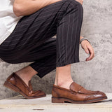 Vīriešu ādas slip-on loafers