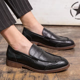 Vīriešu ādas slip-on loafers