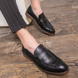 Vīriešu ādas slip-on loafers