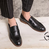Vīriešu ādas slip-on loafers
