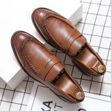 Vīriešu ādas slip-on loafers