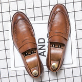 Vīriešu ādas slip-on loafers