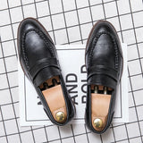 Vīriešu ādas slip-on loafers