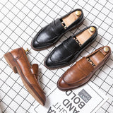 Vīriešu ādas slip-on loafers