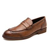 Vīriešu ādas slip-on loafers