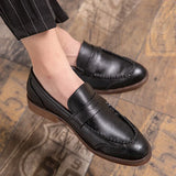 Vīriešu ādas slip-on loafers
