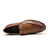 Vīriešu ādas slip-on loafers
