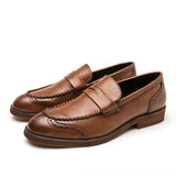 Vīriešu ādas slip-on loafers