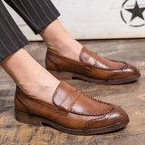 Vīriešu ādas slip-on loafers