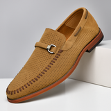 Vīriešu zamša slip-on mokasīni